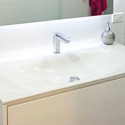 baño moderno flotante poliuretano